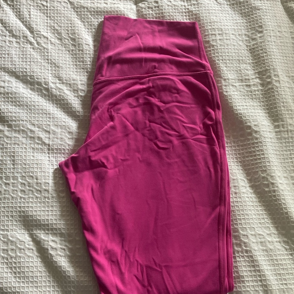Lululemon Align High Rise Pant 28”. Size 14. Sonic Pink.